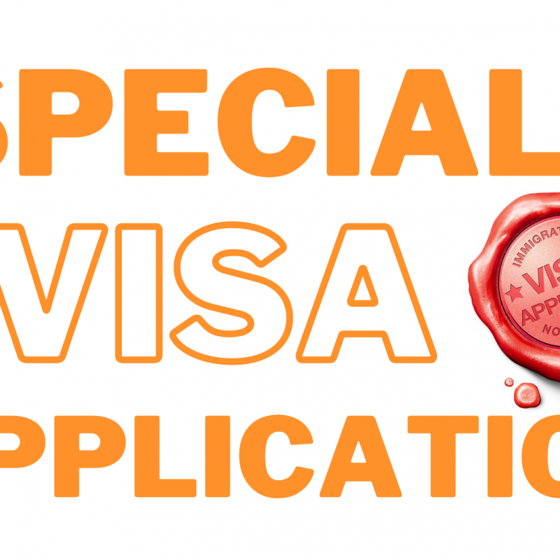 INFORMATION ABOUT NEW LAW REGARDING SPECIAL VISA APPLICATIONS