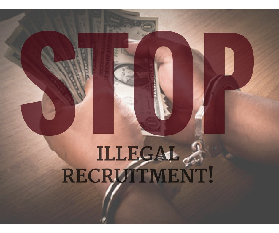 Illegal Recruitment: Identify Them. Avoid Them.